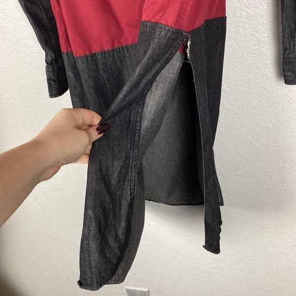 Uniqlo colorblock denim tunic duster - Picture 7 of 7